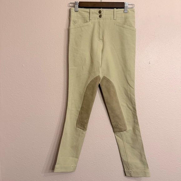 Ariat Other - Ariat Kids Brittany Knee Patch Breeches Tan Equestrian Riding Pants Size 12